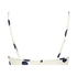 Voorgevormde beugel bikinitop Scallop Dot, Wit