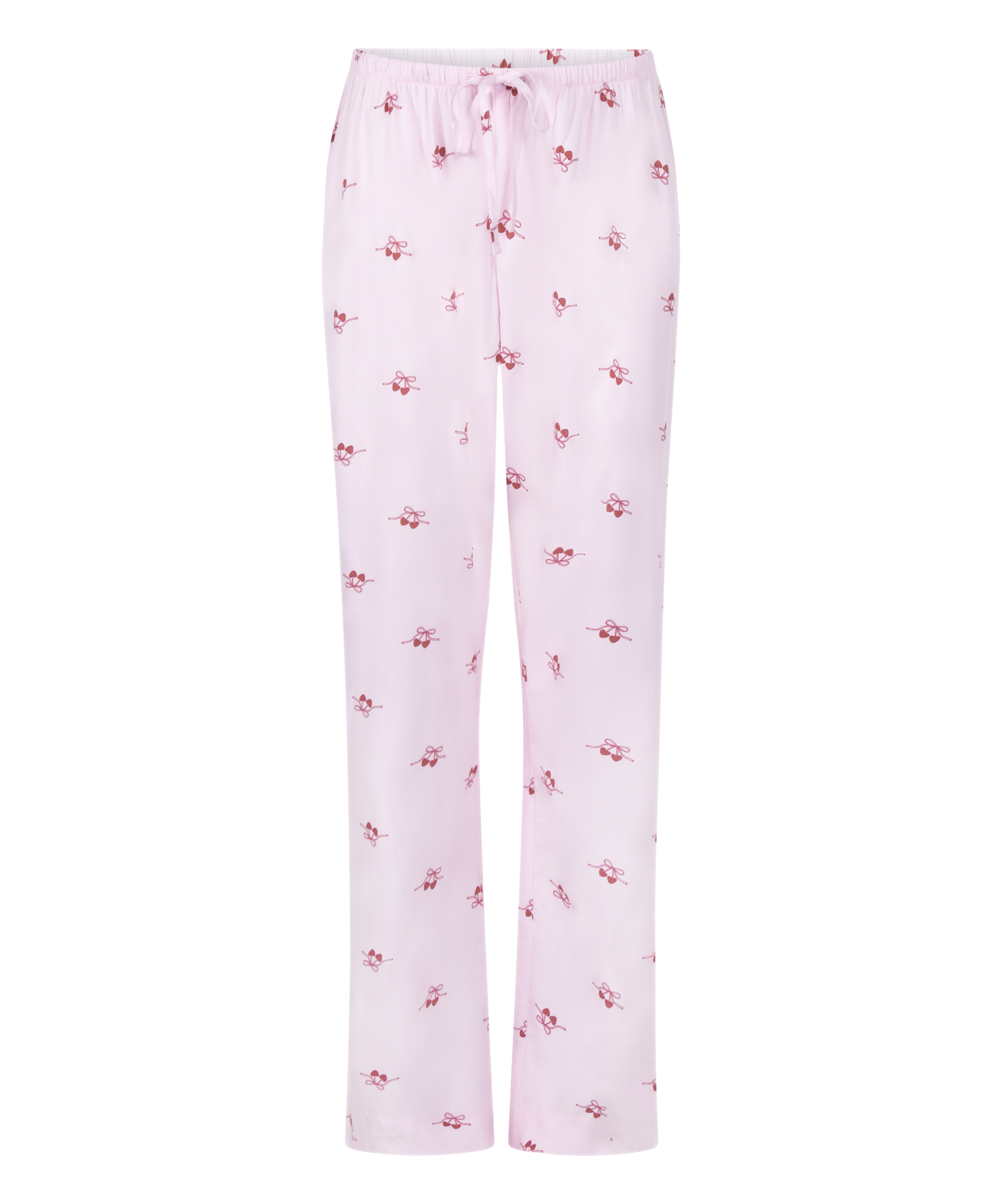 Geweven broek met Kersenprint, Roze, main