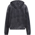 Hoodie en velours, Gris