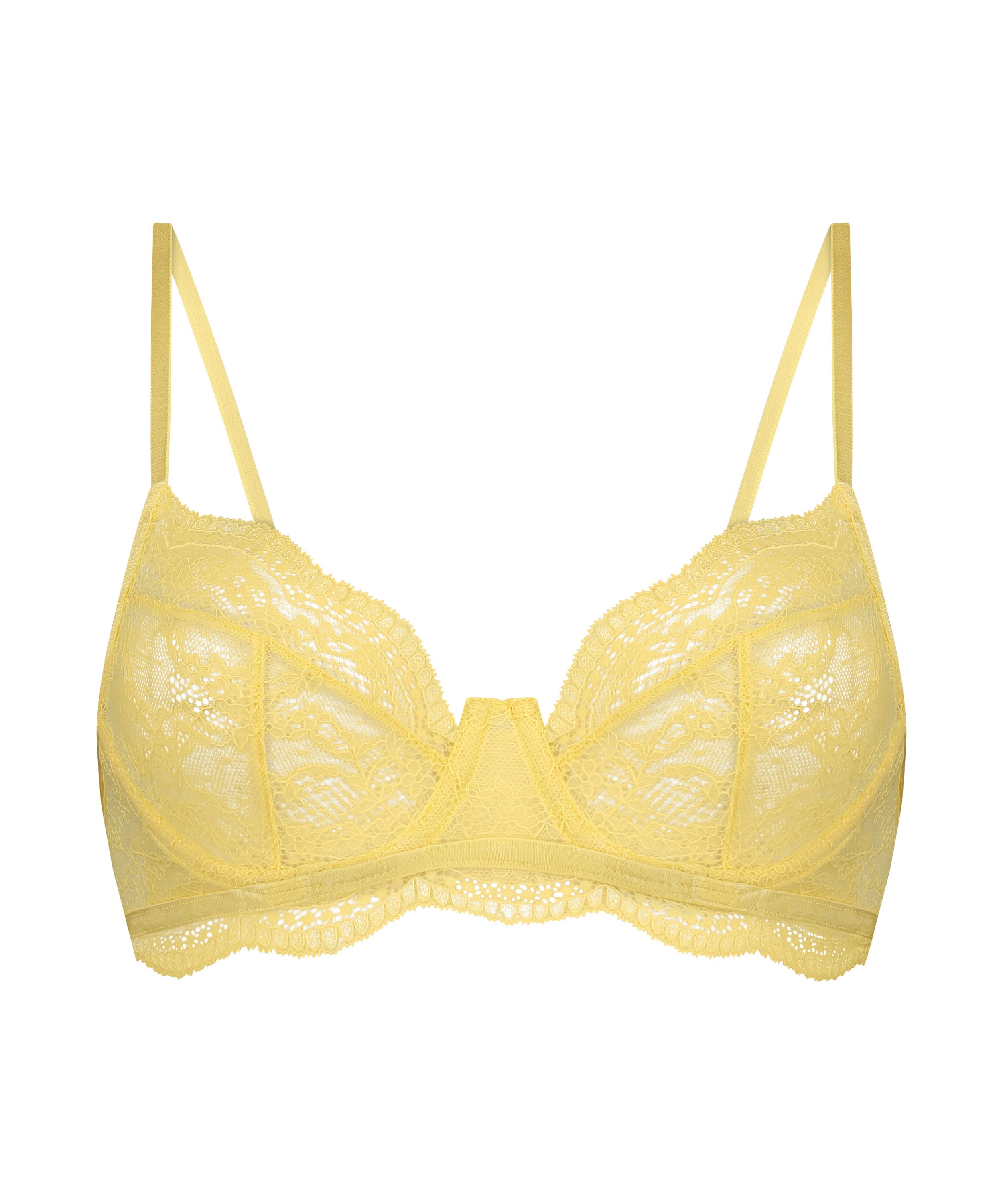 Soutien-gorge non-rembourré à armatures Isabelle, Jaune, main