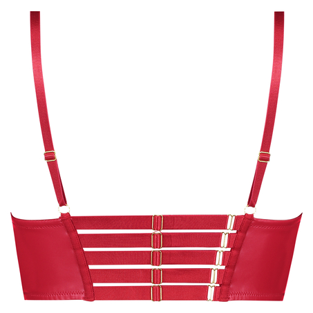 Voorgevormde longline push-up beugel bh Kennedy, Rood