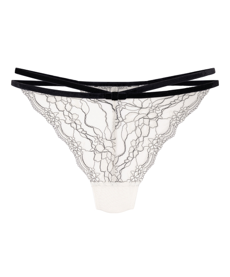String jambe haute Agnes, Blanc