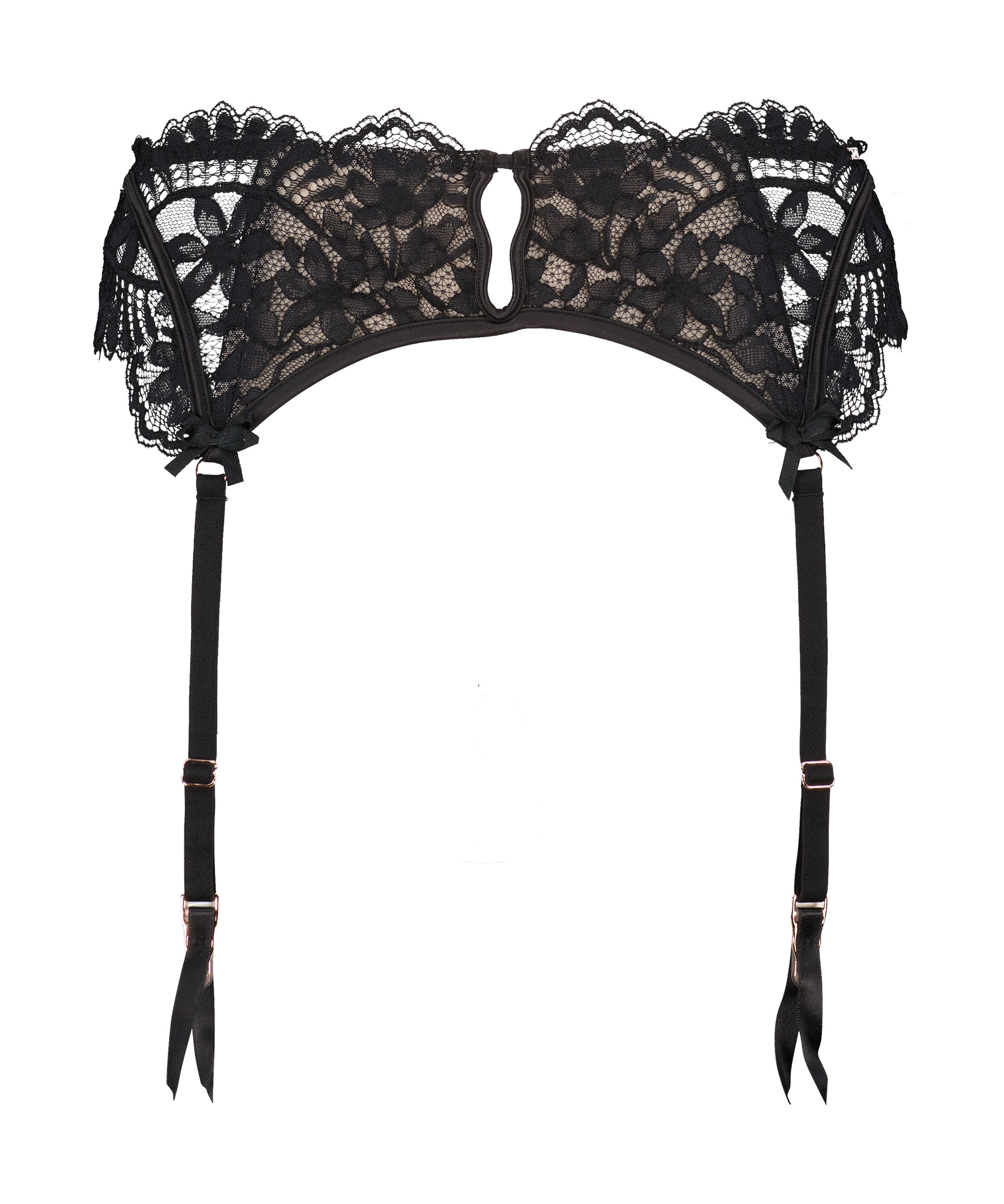 Porte-jarretelles Jamie, Noir, main