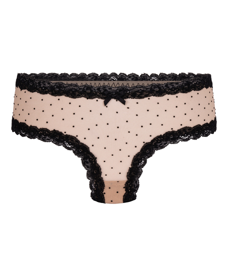 Slip br&eacute;silien V-shape mesh, Brun
