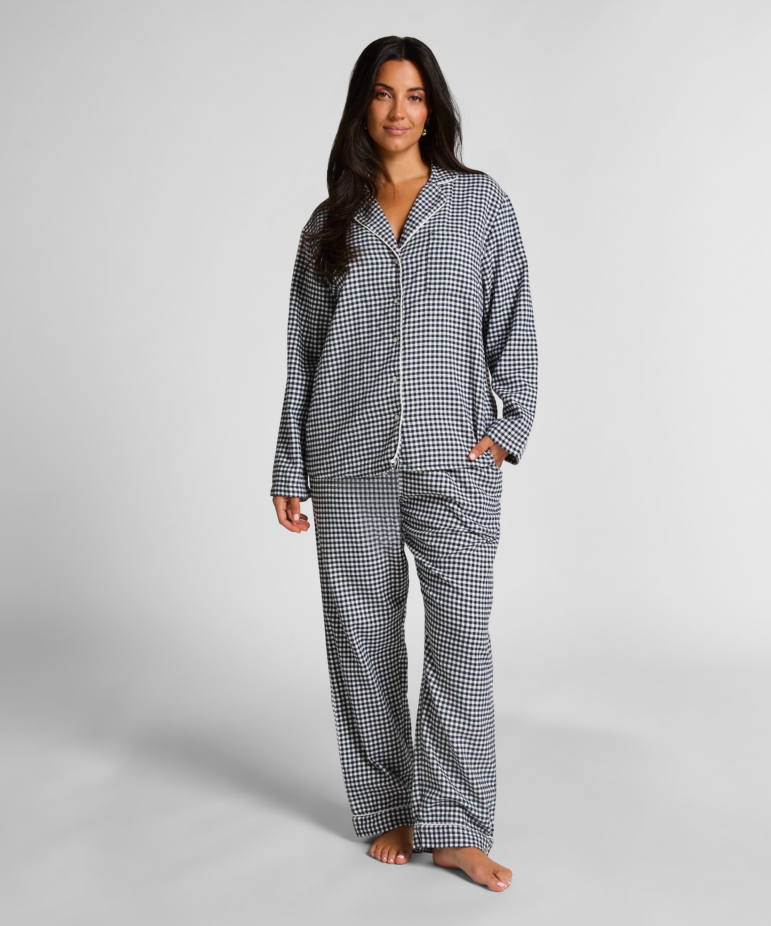 Pyjamatop Flanel Essentials, Blauw, main