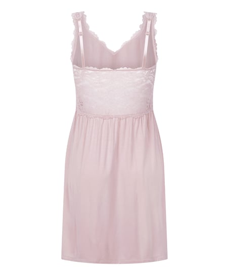 Slipdress Nora Lace, Roze