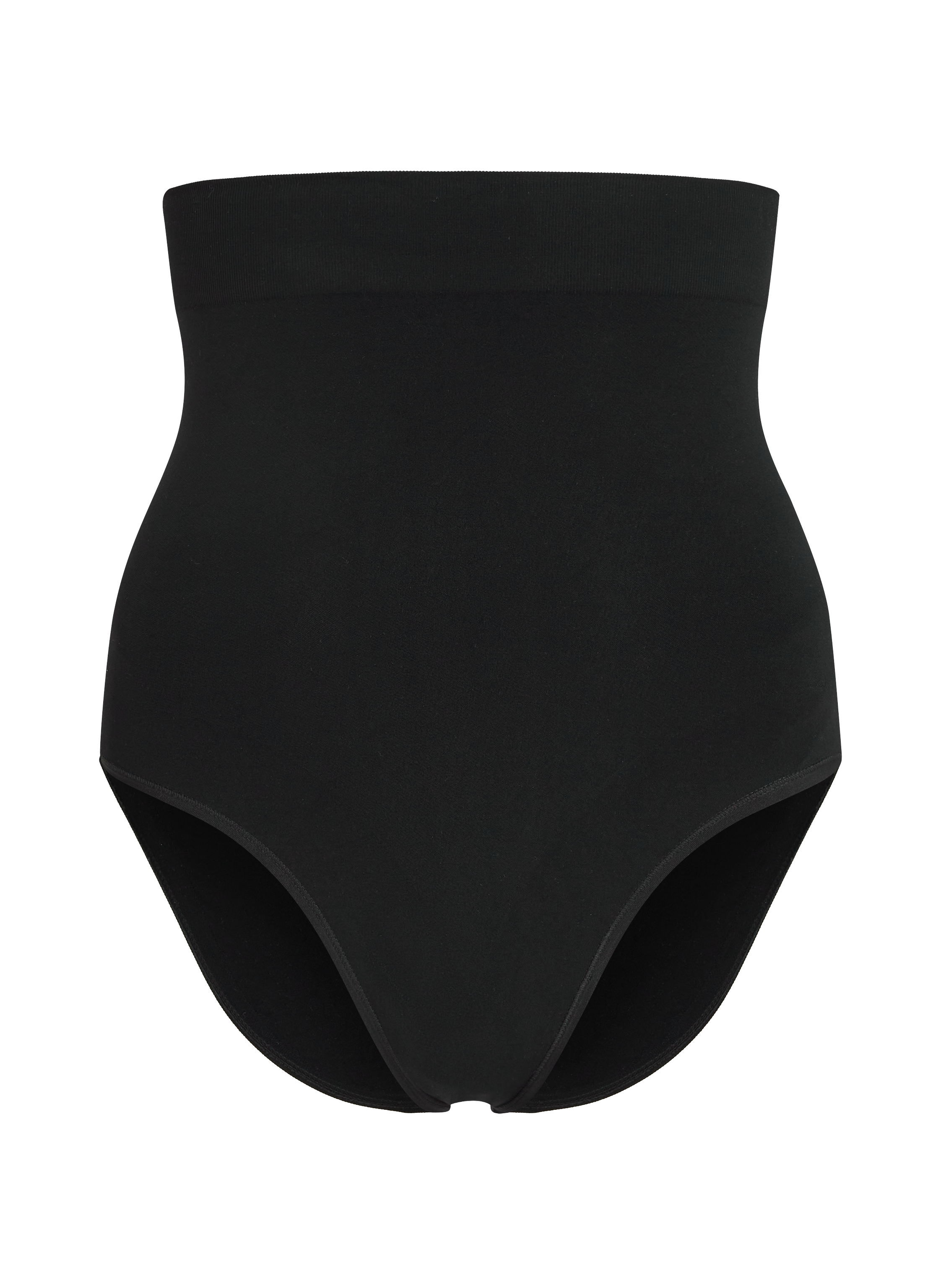 Slip Rio taille haute sans coutures mettant en valeur la silhouette, Noir, main