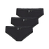 3-pack brazilian short Katoen Georgia, Zwart