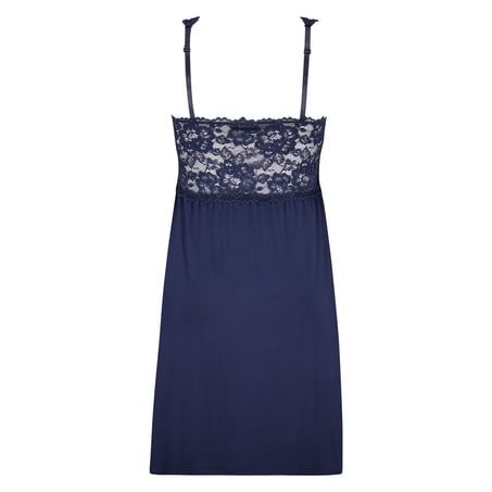 Slipdress Nora Lace, Blauw