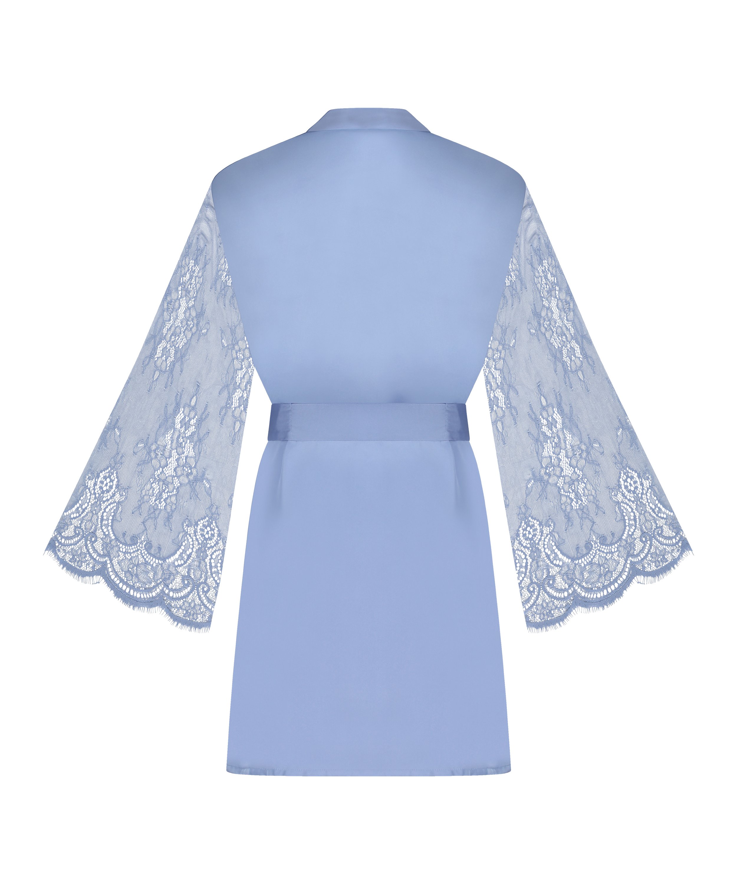 Kimono Satin, Blauw, main