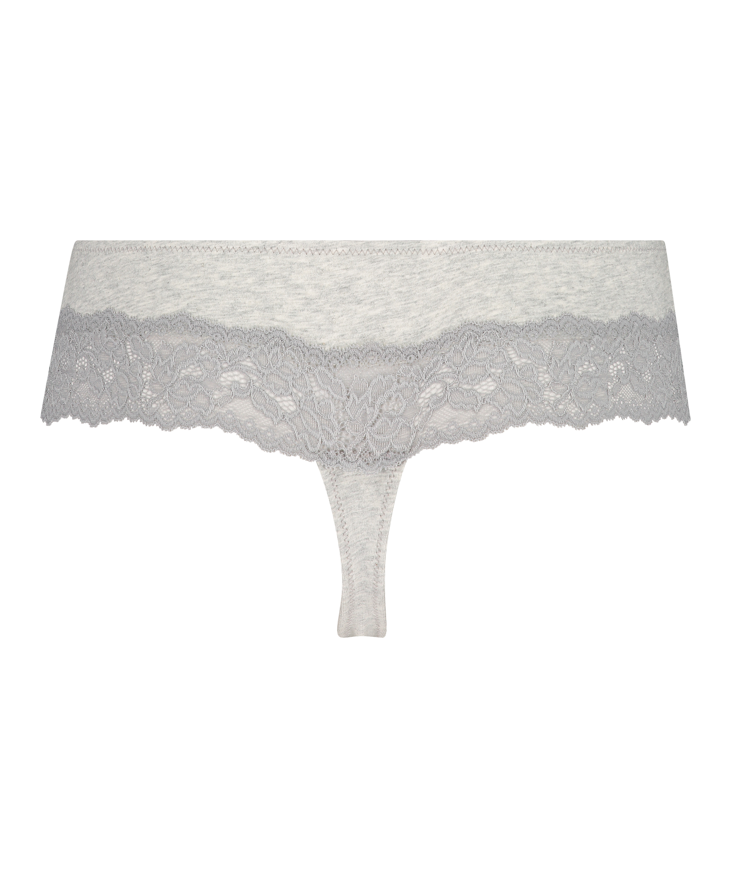 Boxer string Coton, Gris, main