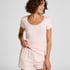 Pointelle short, Roze