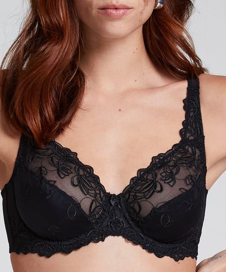 Soutien-gorge &agrave; armatures non-pr&eacute;form&eacute; Diva, Noir