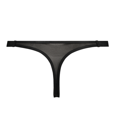String tanga Dallas, Noir