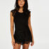 Singlet Lace Jersey, Zwart