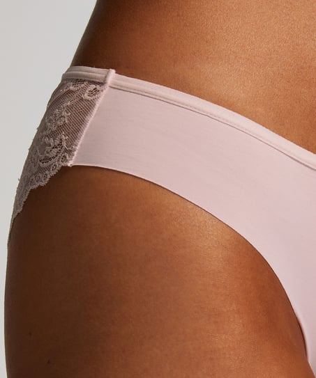Invisible brazilian Lace Back, Roze