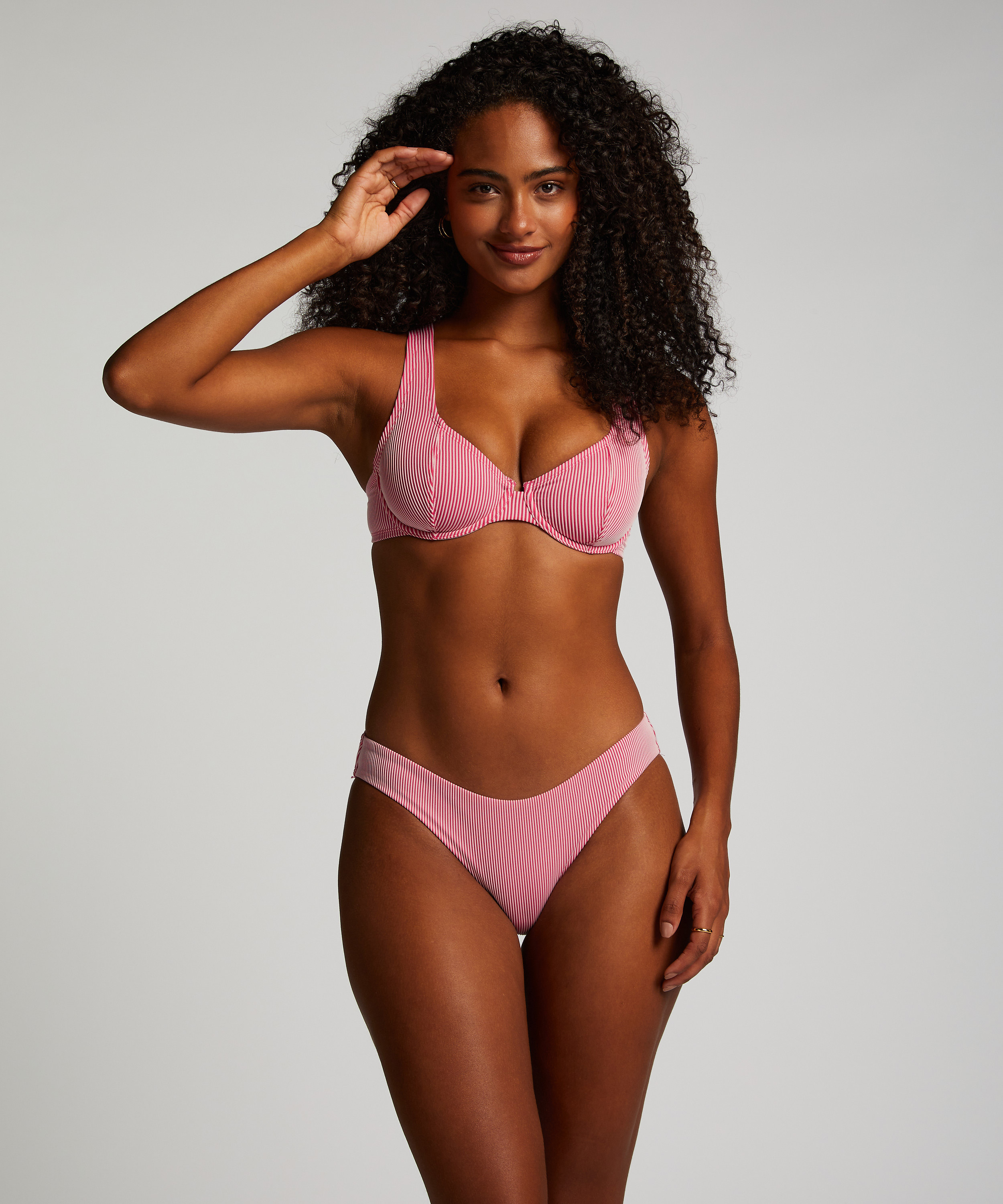 Haut de bikini Fiji, Rose, main