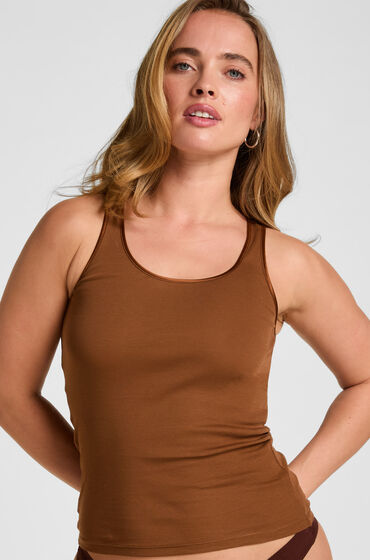 Hunkemöller Singlet Elevated Basic Bruin