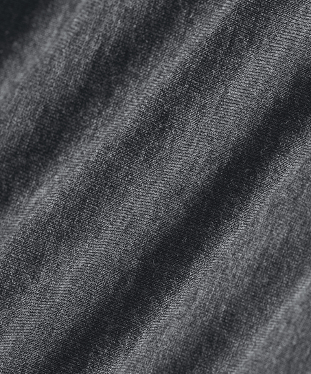 super soft Boothals shirt met Cashmere, Grijs