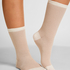 Chaussettes courtes en modal, Beige