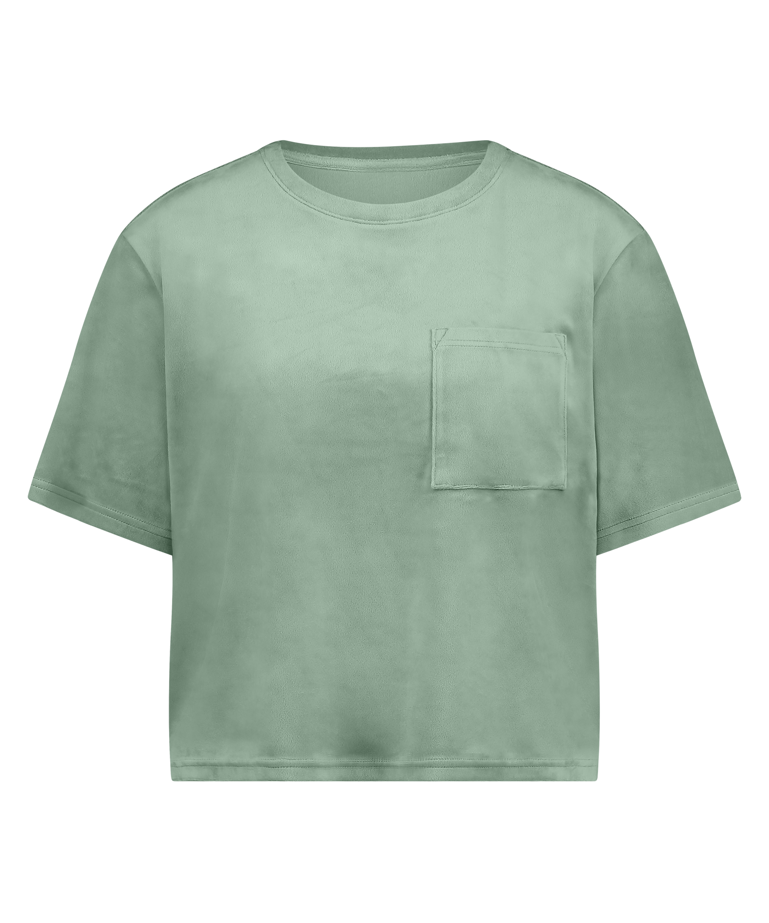 Top Velours Pocket, Groen, main