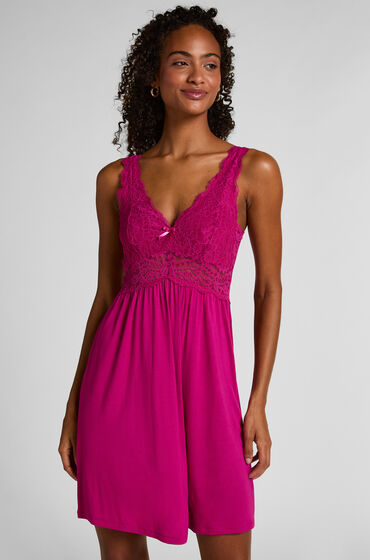 Hunkemöller Slipdress Nora Lace Roze