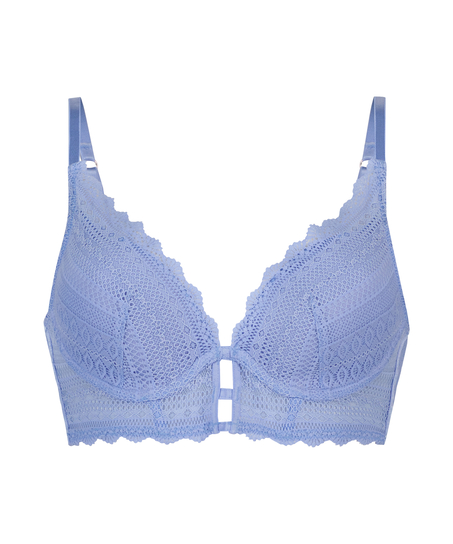 Voorgevormde longline beugel bh Chynna, Blauw