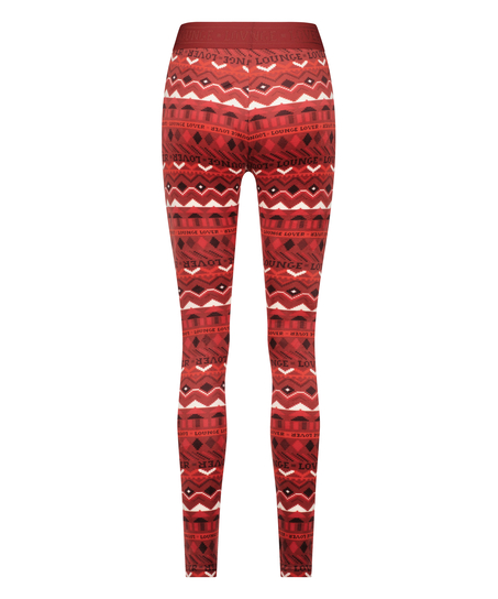 Legging Velours, Rood