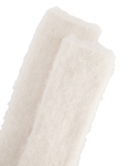 Lange Sokken Fluffy, Beige