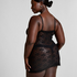 Slipdress all over lace Darcy, Zwart