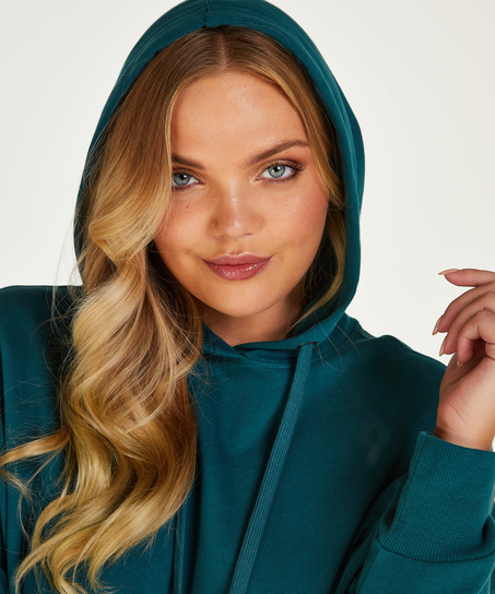 Lange mouwen Hoodie, Blauw