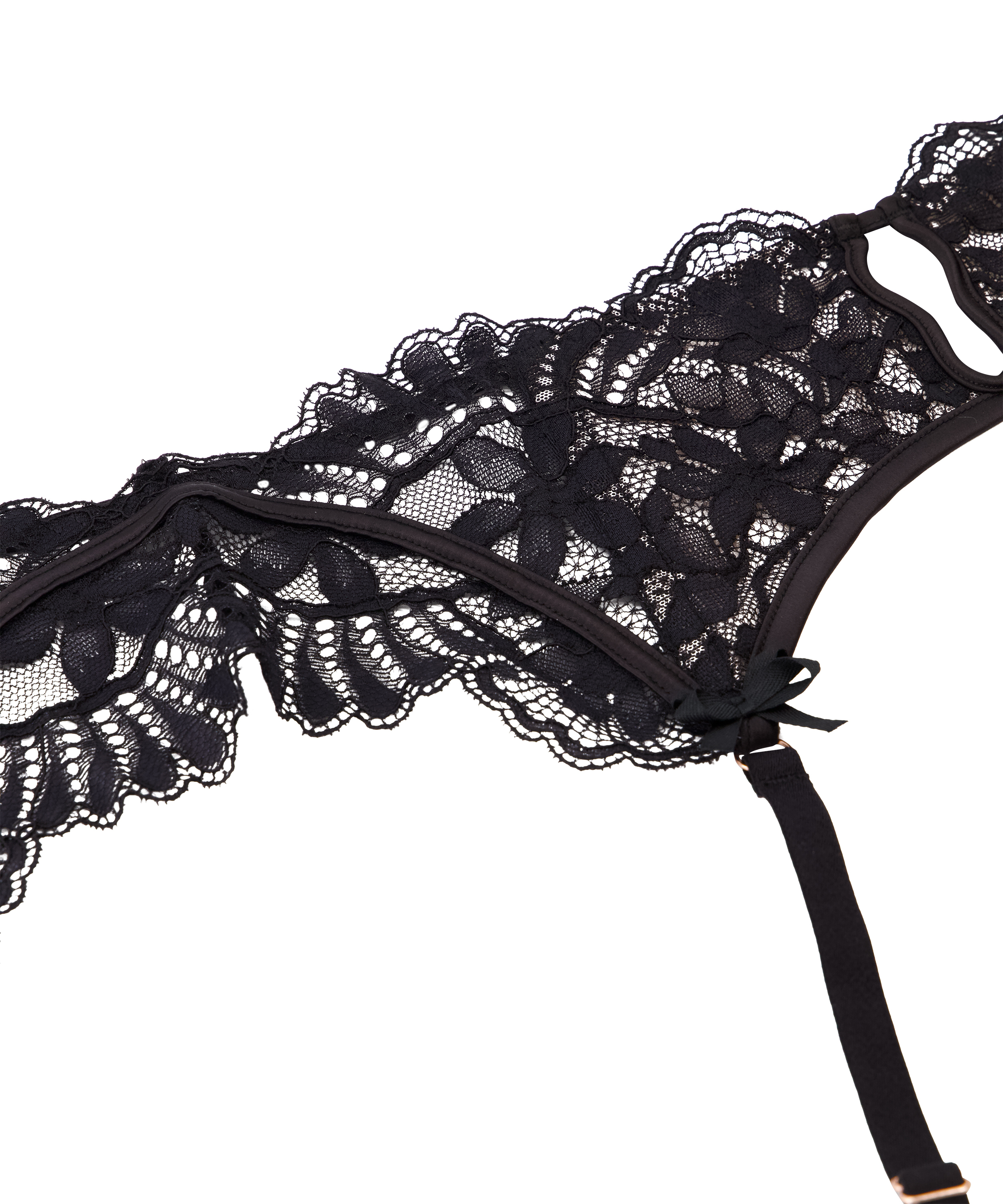 Porte-jarretelles Jamie, Noir, main