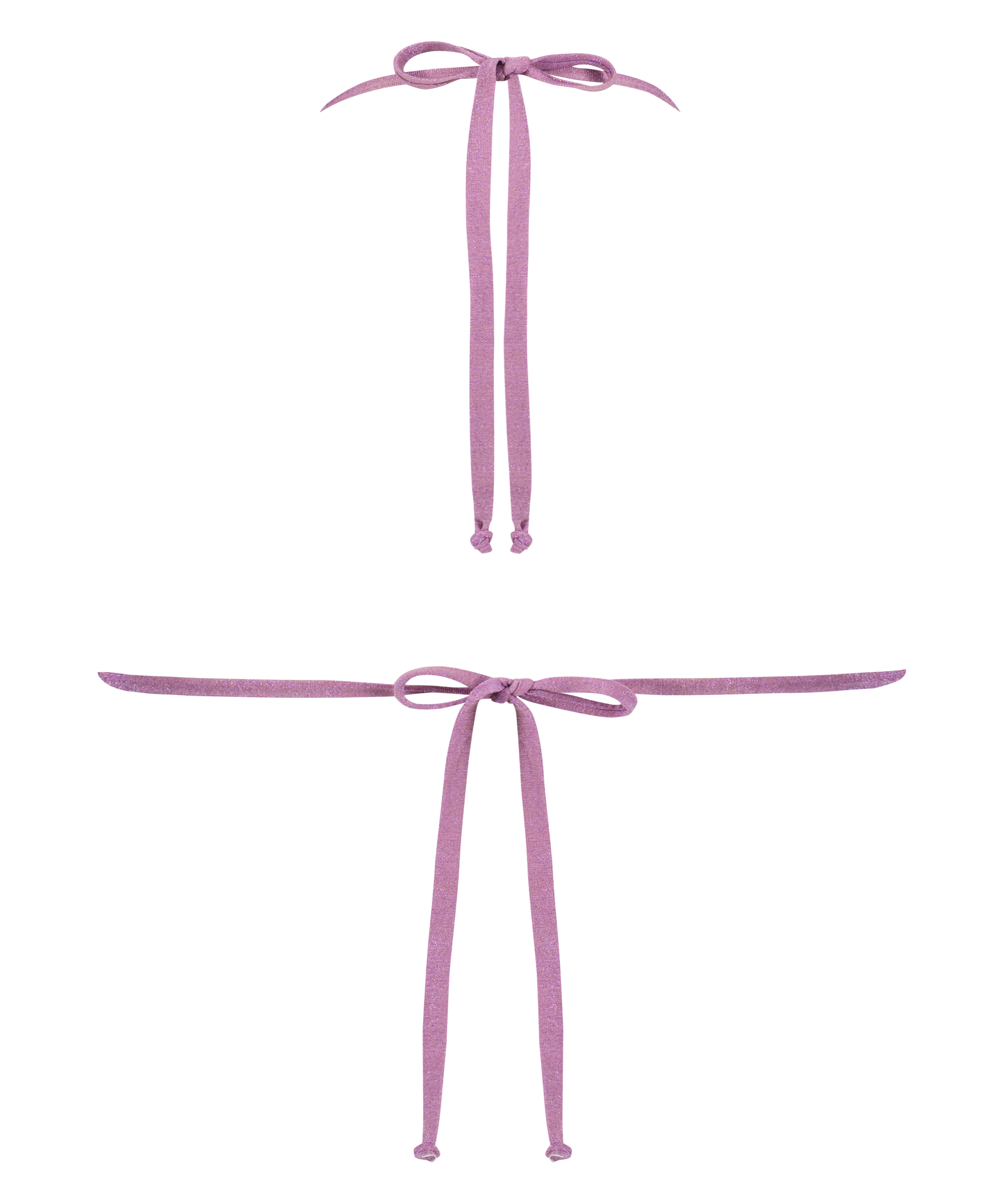 Top de bikini triangle Tasmania, Pourpre, main