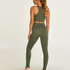 HKMX High Waisted naadloze Sportlegging, Groen