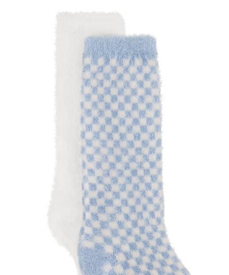 2 paar sokken Cosy, Blauw