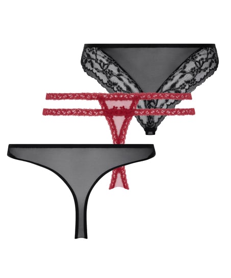 Pack de 3 strings, Noir