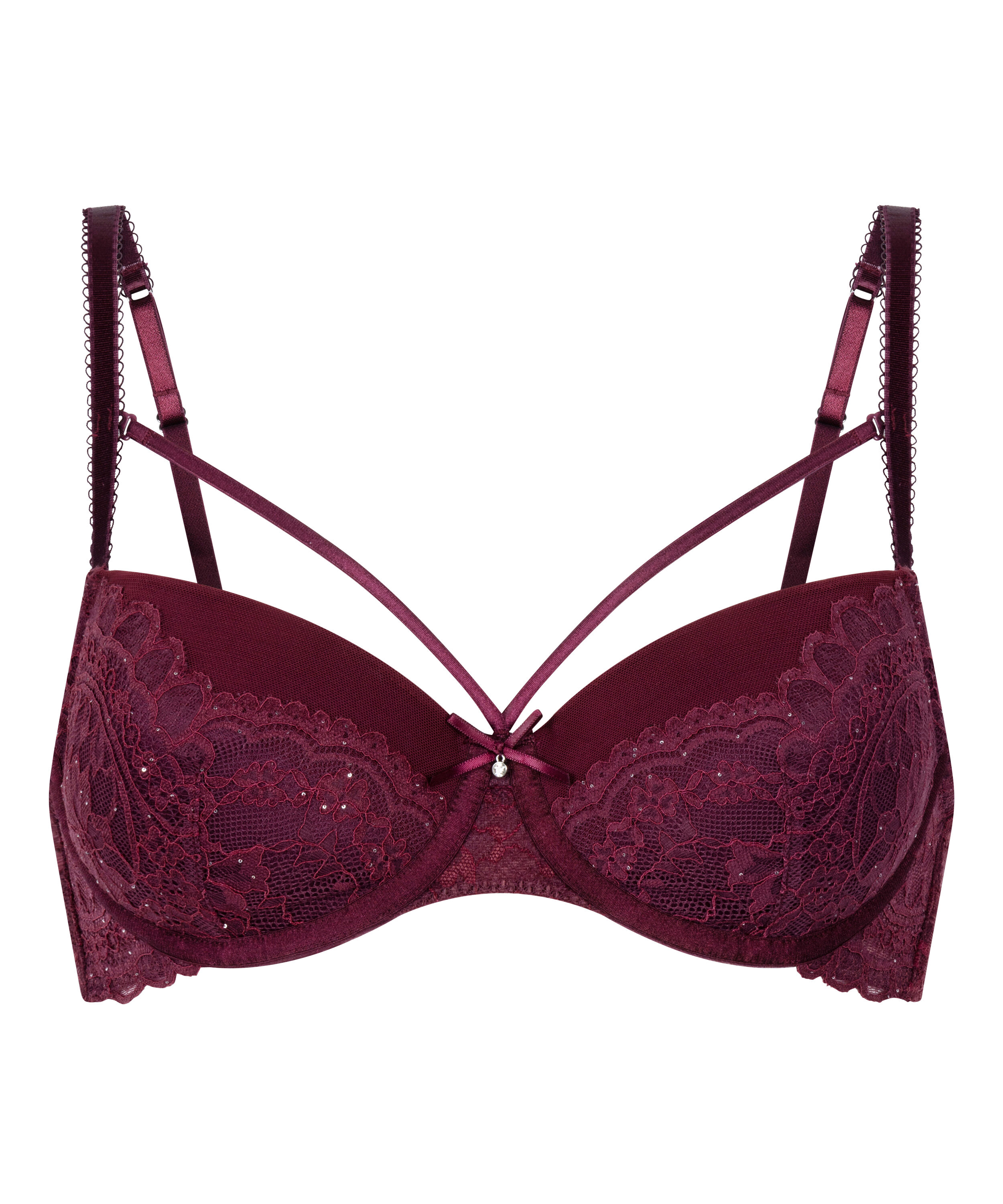 Soutien-gorge &agrave; armatures pr&eacute;form&eacute; Isadora, Rouge