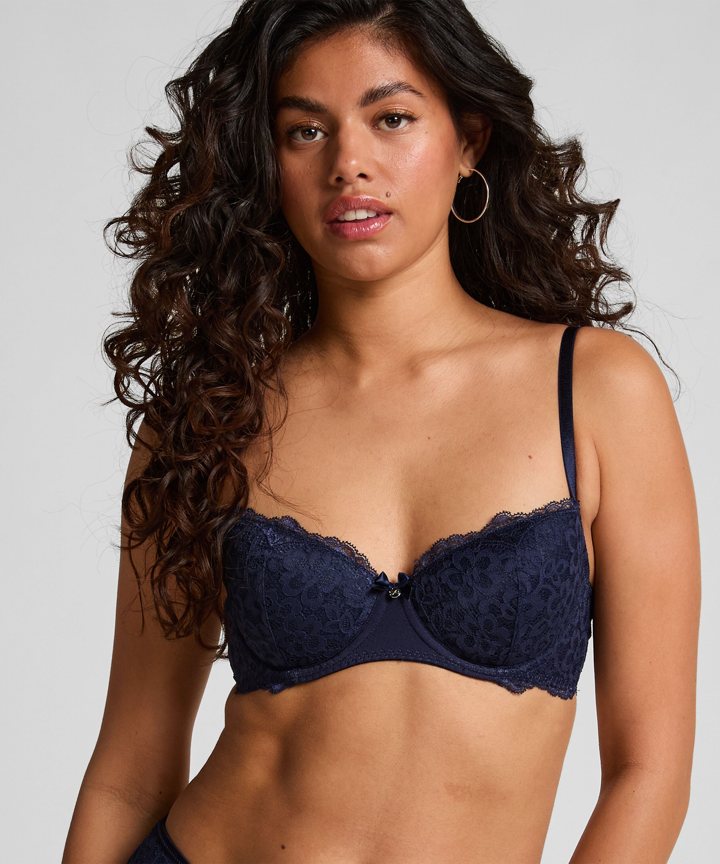 Voorgevormde beugel bh Marine, Blauw Voorgevormde beugel bh Marine, Blauw