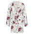Kimono woven blossom, Wit