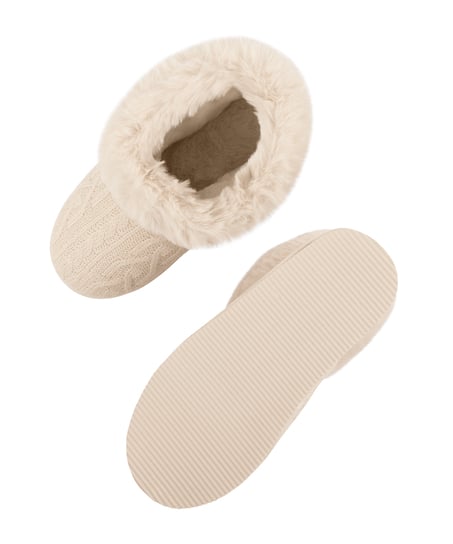 Pantoufles Saar, Blanc