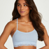 Seamless bralette Marine, Blauw