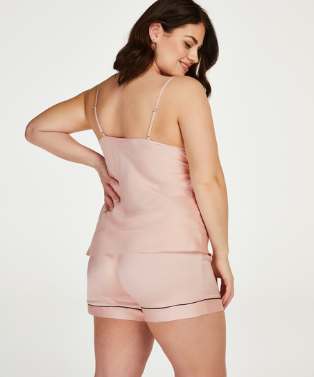 Pyjama short Satin, Roze