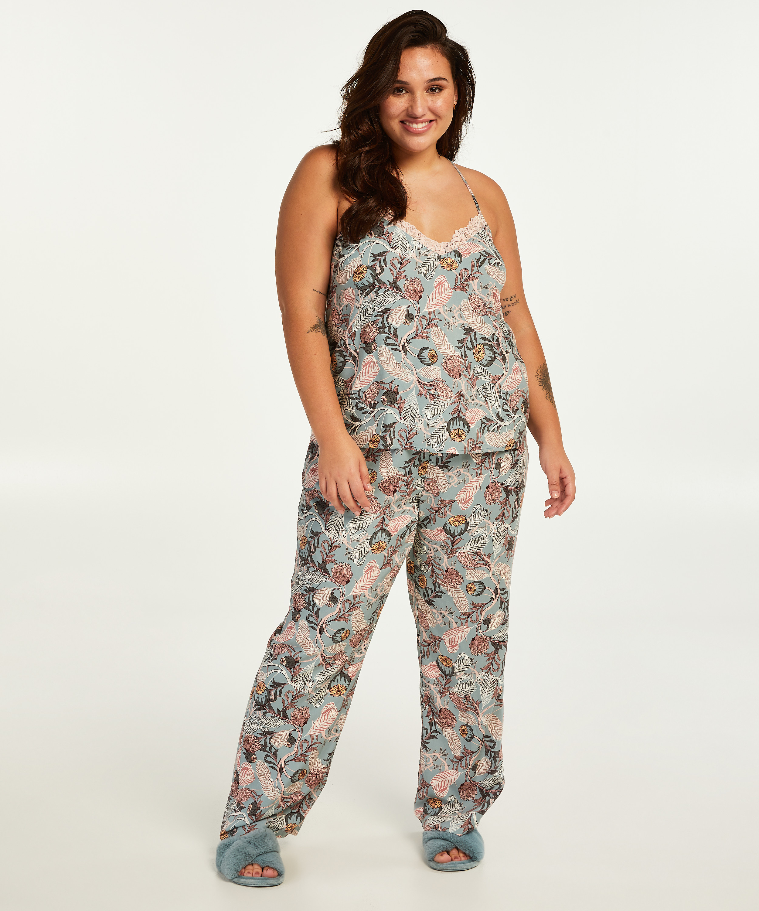 Petite Pantalon de pyjama Woven, Gris, main