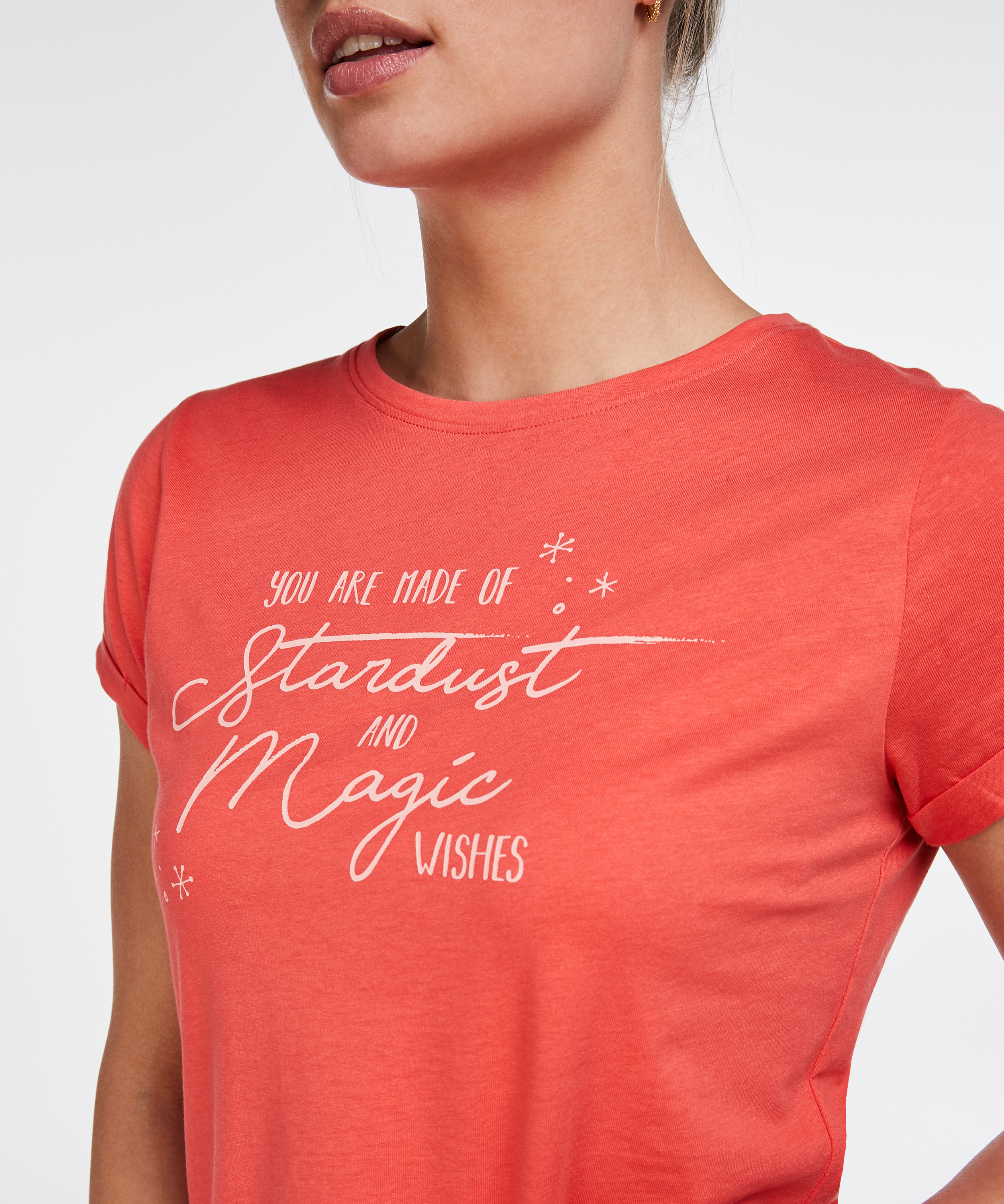 Korte pyjamaset, Rood, main