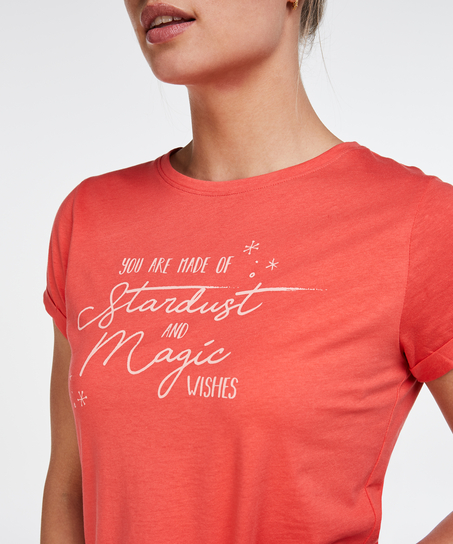 Korte pyjamaset, Rood