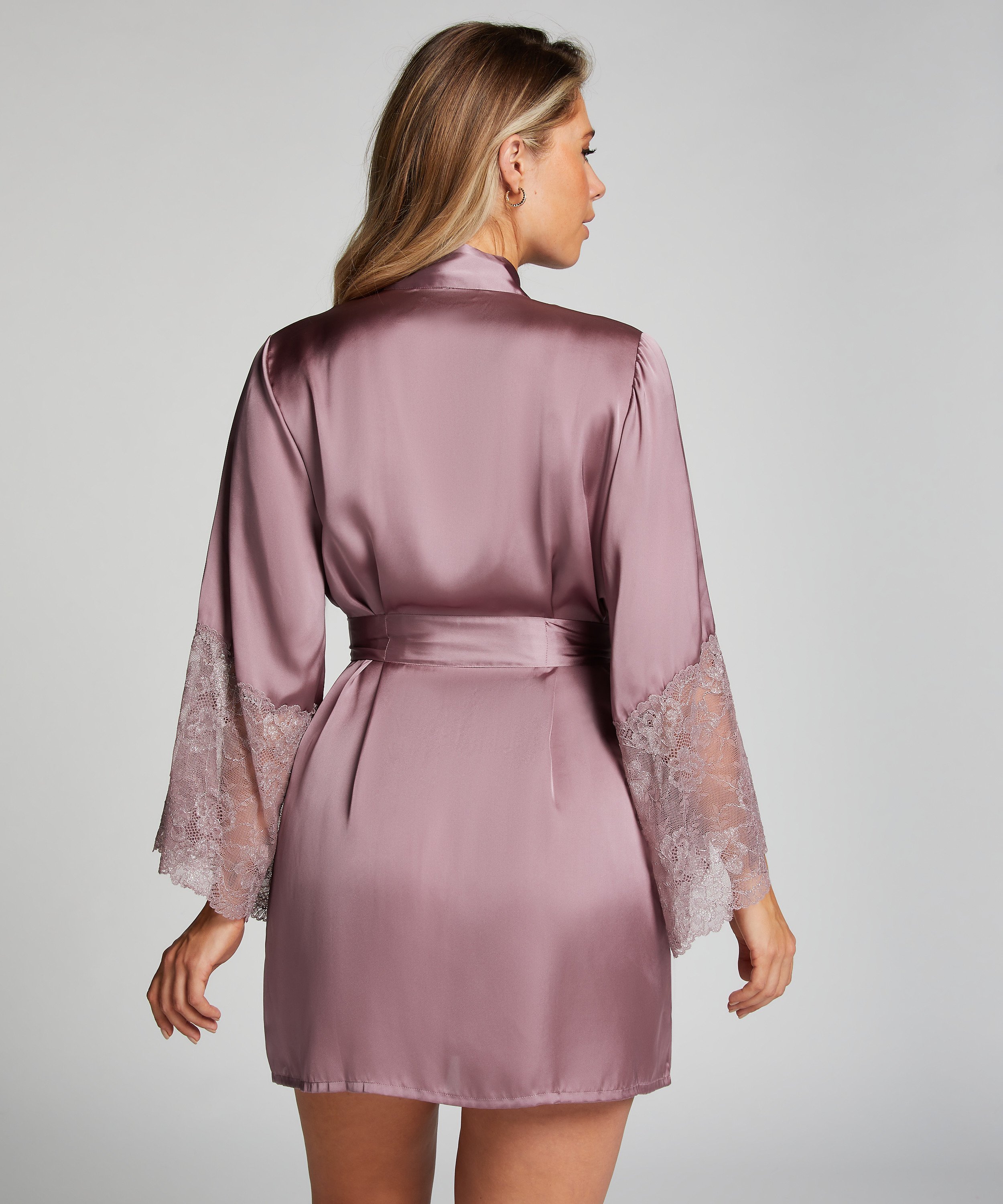 Kimono Satin, Paars, main