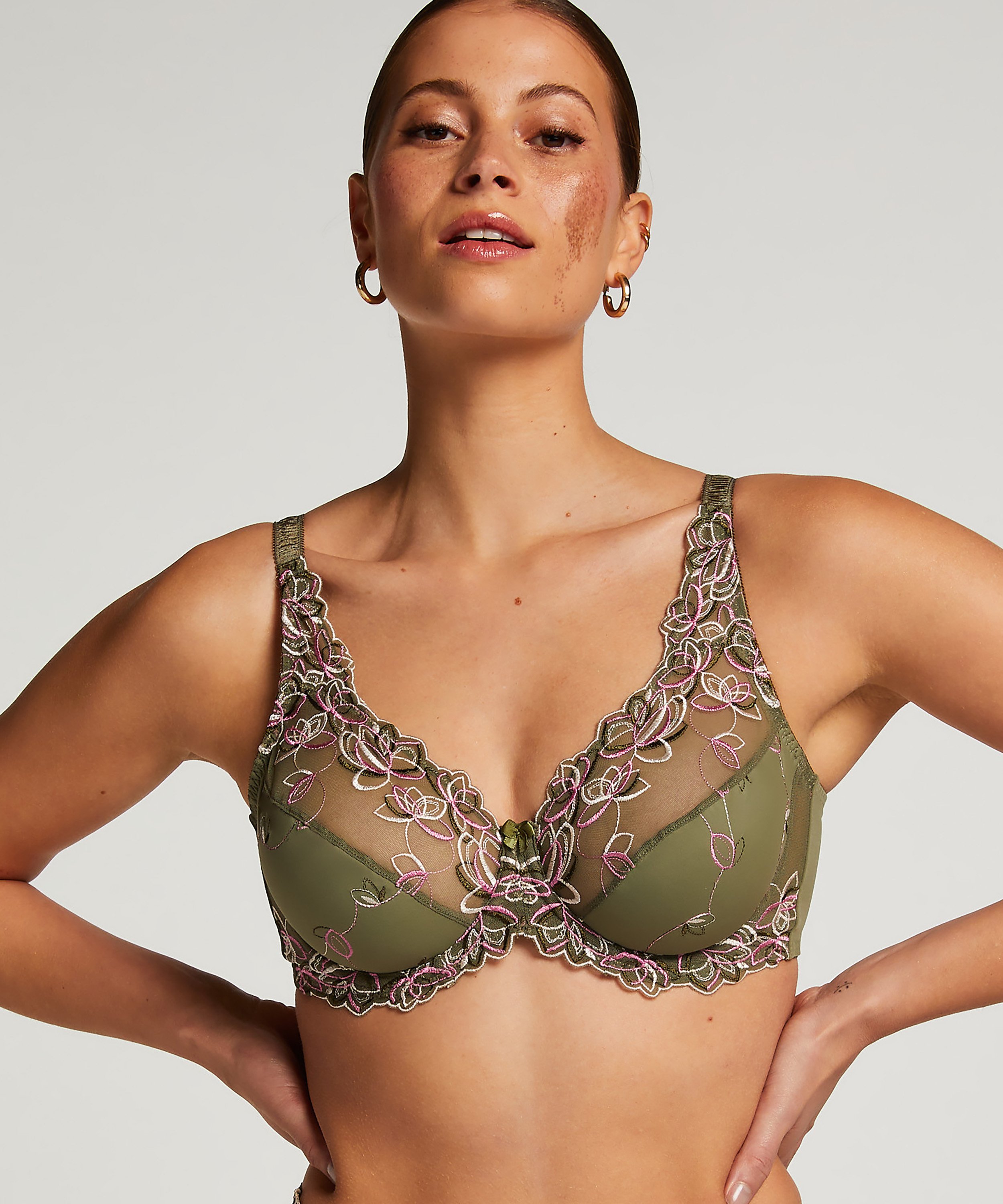 Soutien-gorge à armatures non-préformé Diva, Vert, main