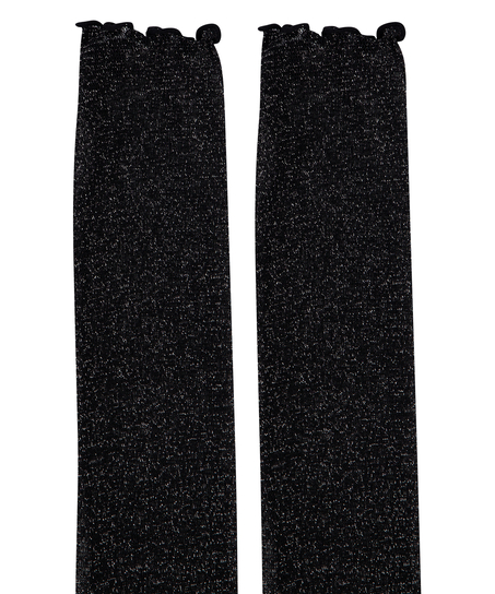 Chaussettes Glitter, Noir