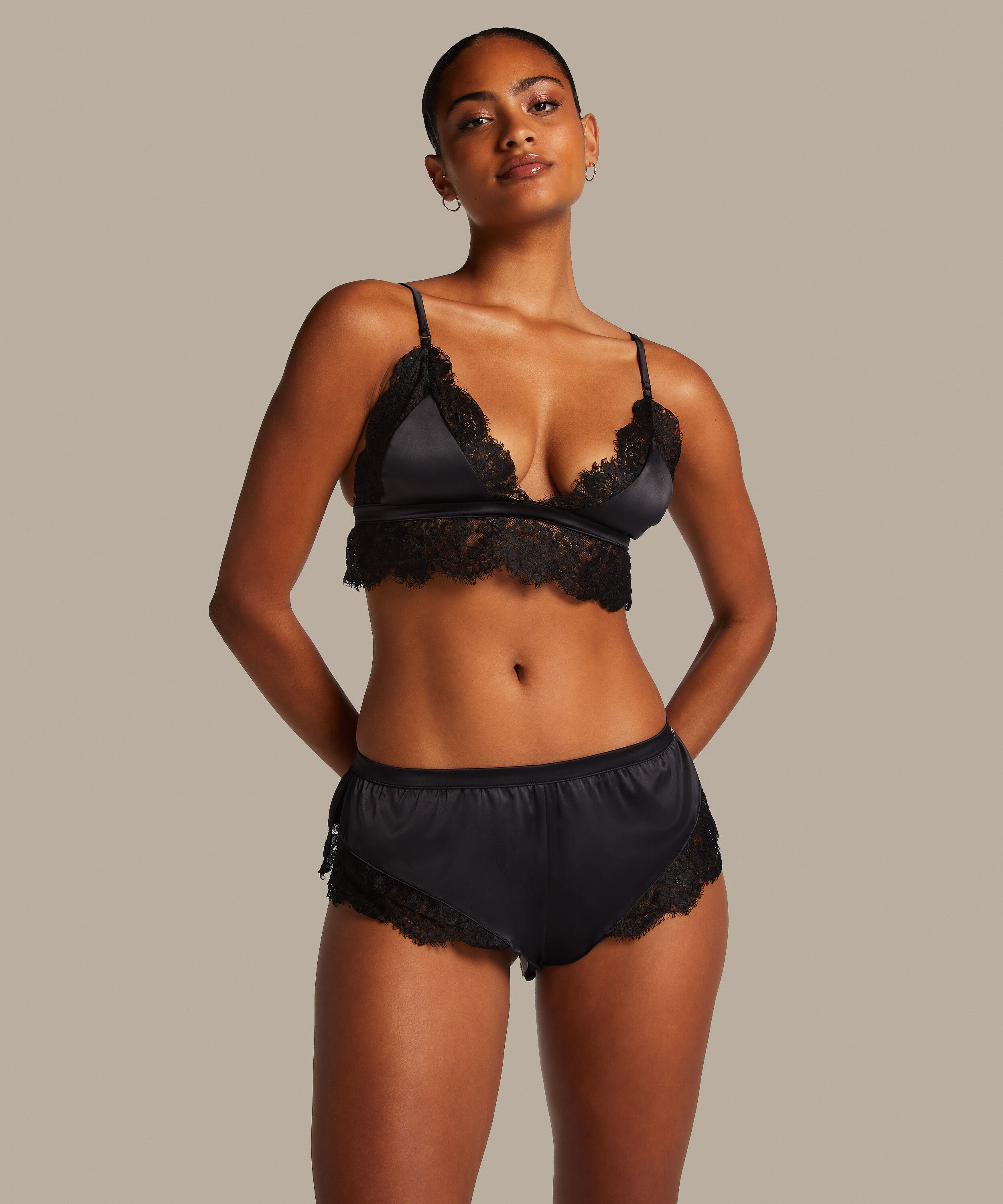 Slip Lace Valerie, Zwart