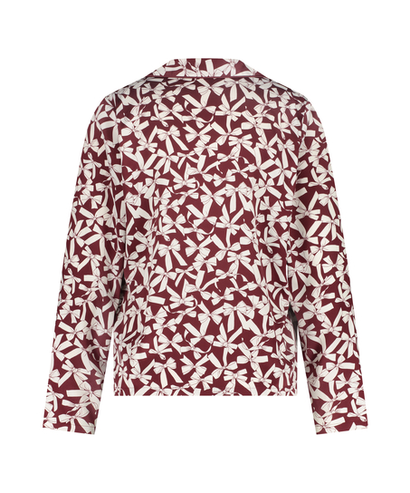 Veste à manches longues Satin, Rouge